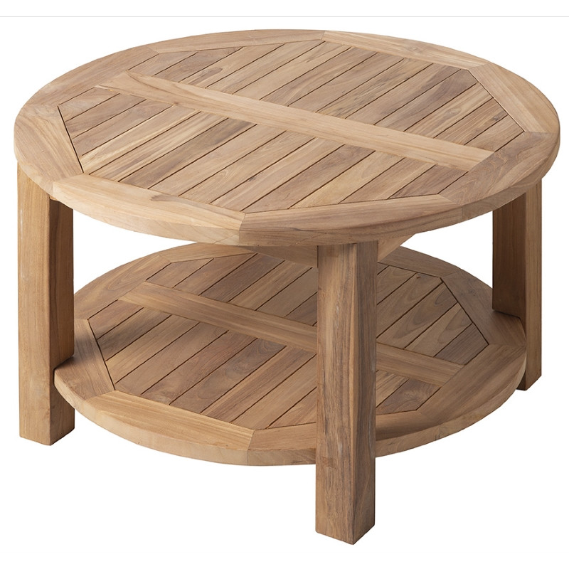 Jonge dame Rechtsaf adverteren Ronde loungetafel 80 cm TEAK | Tuinartikelen shop - tuinmeubels voor in de  tuin